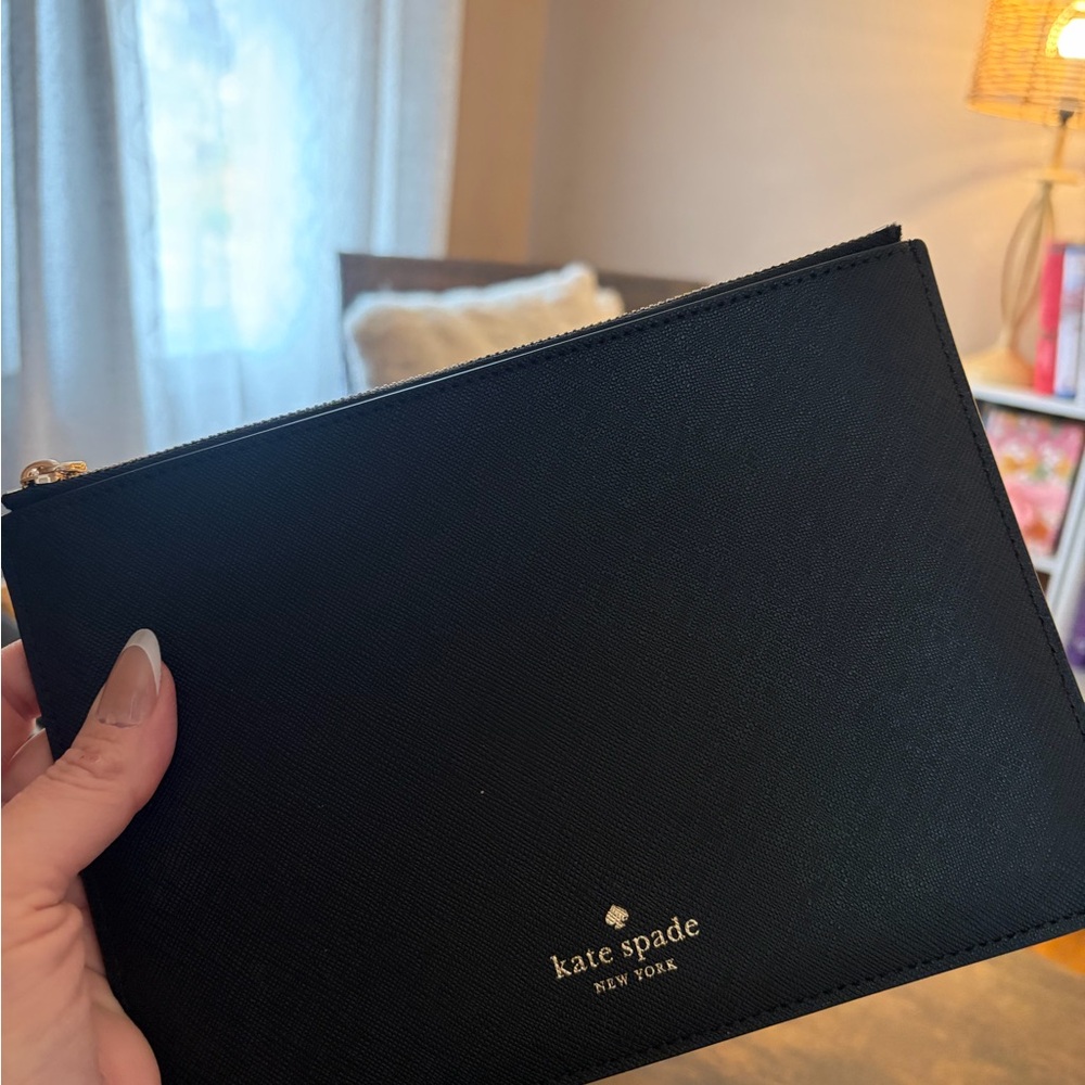Kate Spade Black Leather Pouch